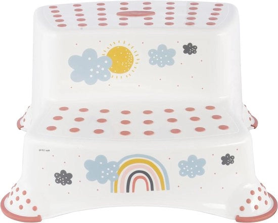 Scala per bambini con 2 gradini - Antiscivolo - Bianco