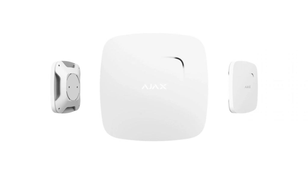 Rilevatore di fumo antincendio AJAX FireProtect-W wireless sensore temperatura e sirena integrata colore bianco