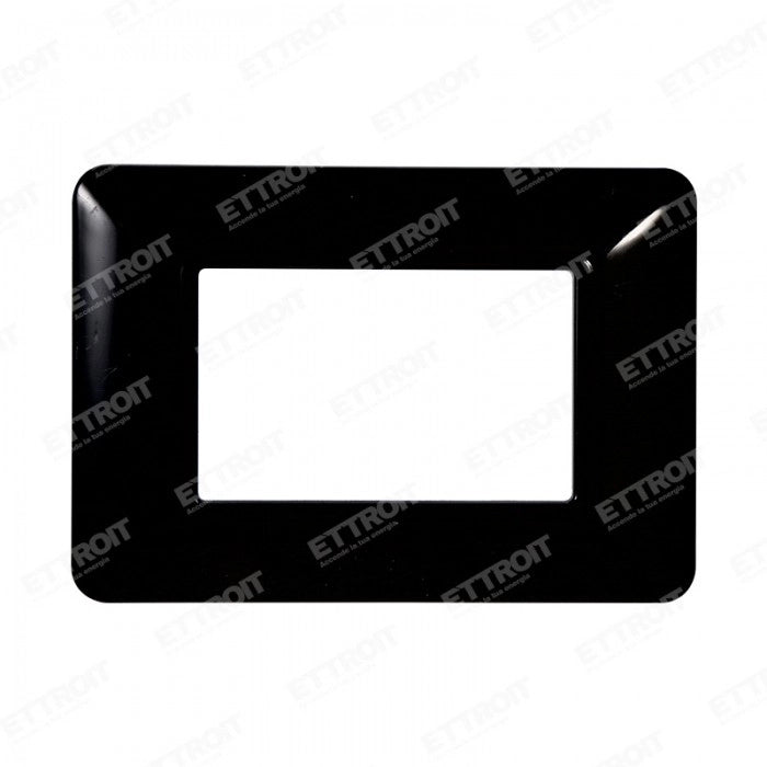 ETTROIT PLACCA PLASTICA 3P NERO compatibile matix bticino| MT83302 - ETTROIT