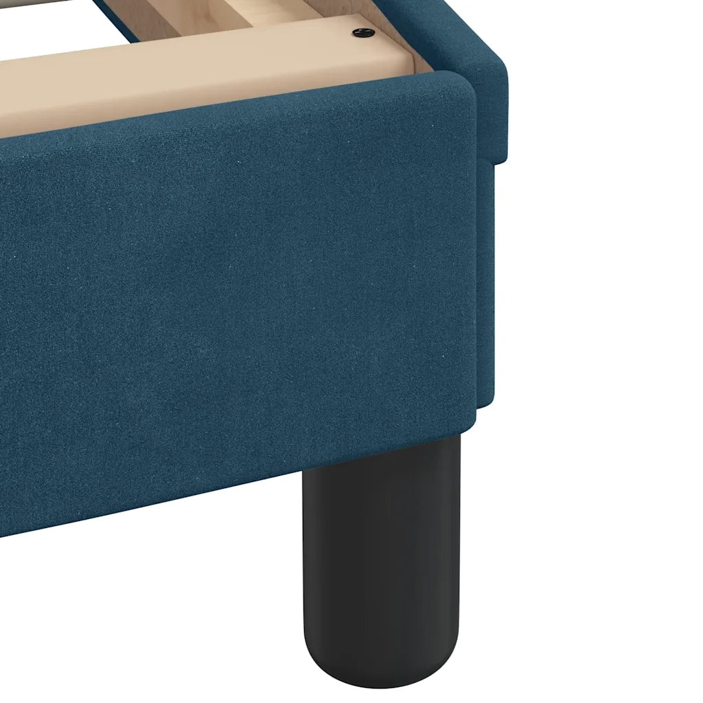 Letto con Materasso Dover Blu 90x200 cm in Velluto