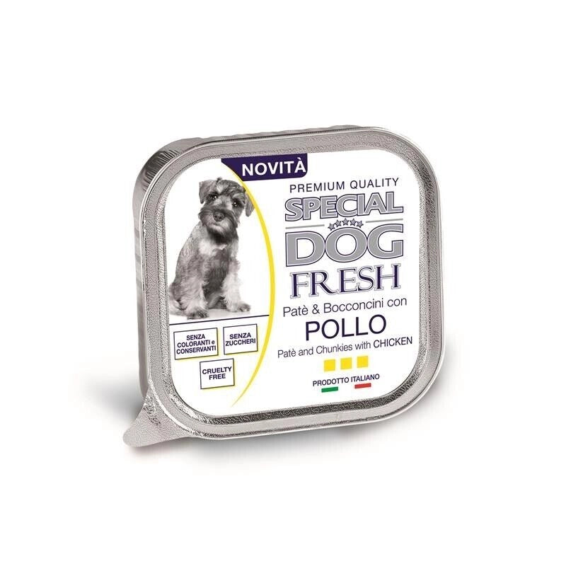SPECIAL DOG FRESH PATÈ & BOCCONCINI 150 GRAMMI POLLO