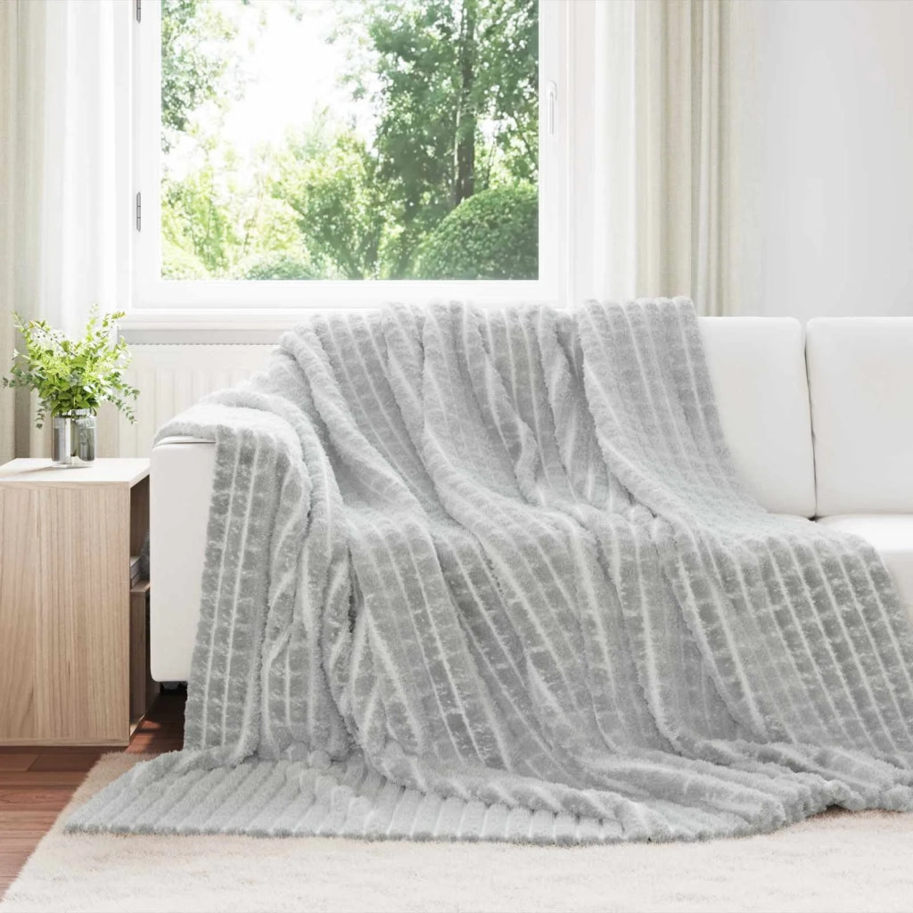 Coperte da Pile 6 pcs Grigio 270 x 240 cm Panno 42016956