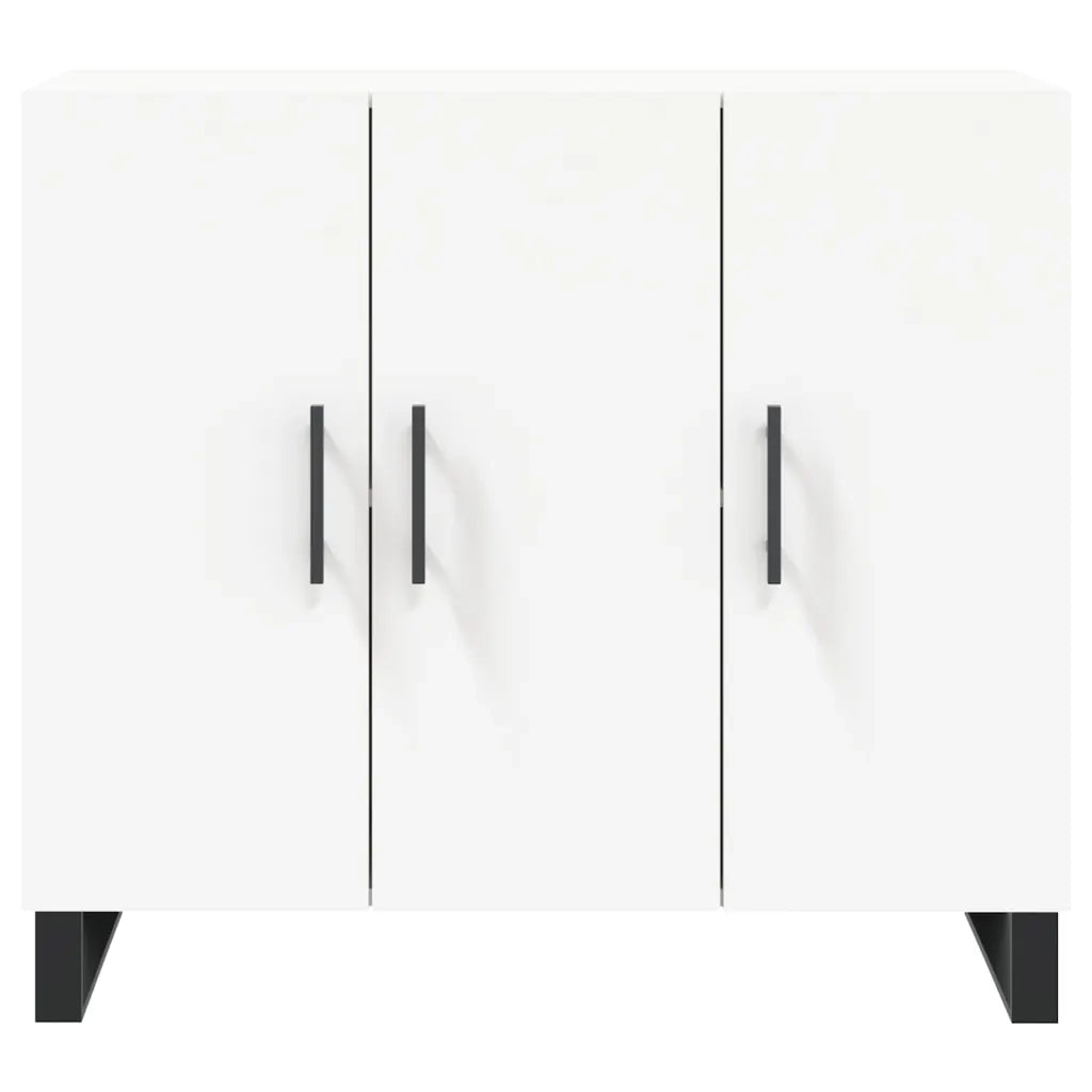 Credenza Bianca 90x34x80 cm in Legno Multistrato 828132