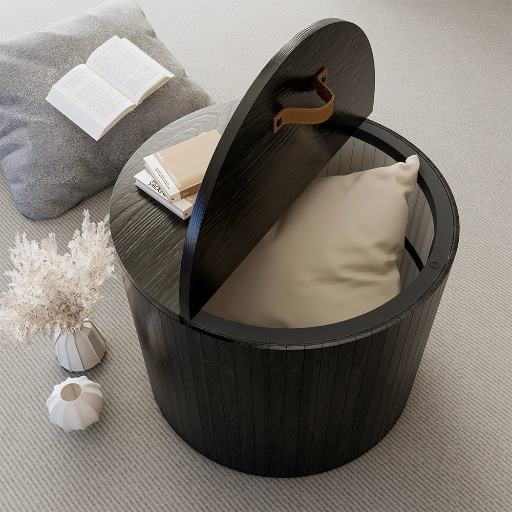 Vicco Set di tavolini Quercia/nero 48 x 48 cm 2 parti
