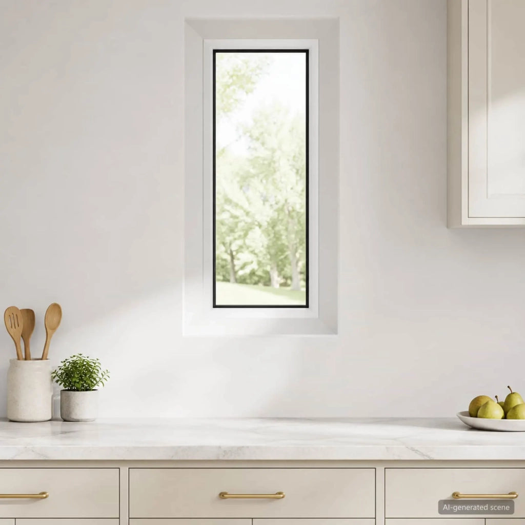 Finestra Cantina RISOR 30 x 90 cm PVC e Vetro 42047982