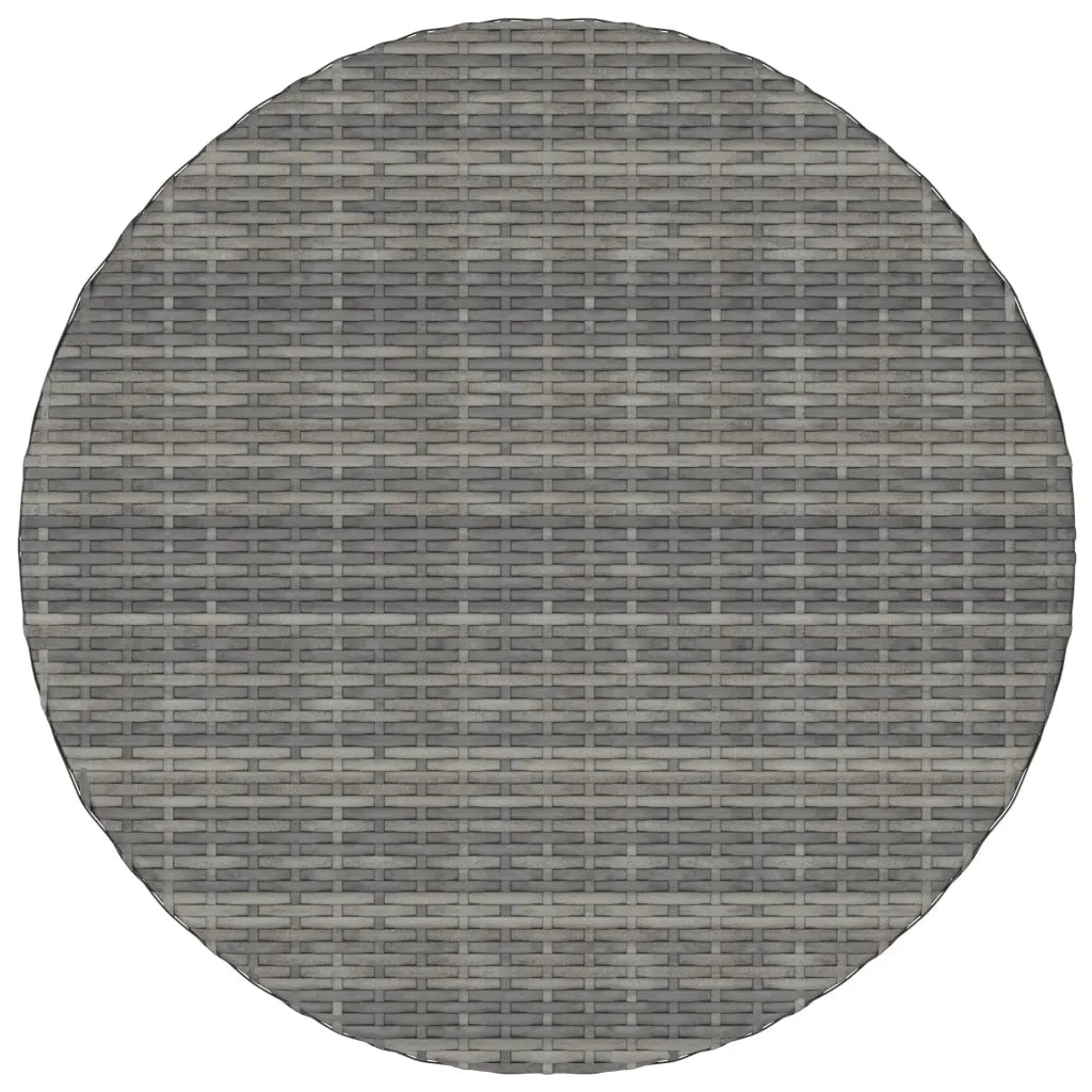 Set Divani da Giardino 5 pz con Cuscini in Polyrattan Grigio 3064907