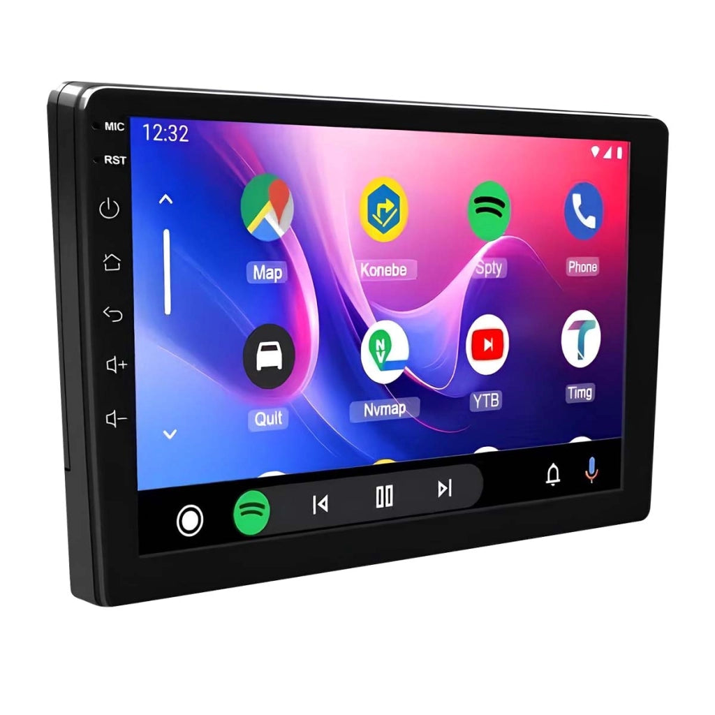 Autoradio Android Schermo Tattile 9" GPS / Bluetooth / USB e Telecamera Posteriore Nero Avizar