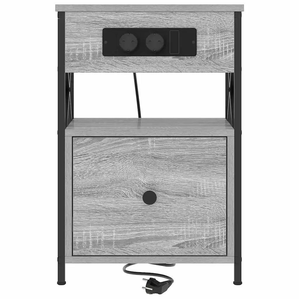 Armadio da Notte 2 pcs Grigio Sonoma 40 x 31 x 60 cm 859497