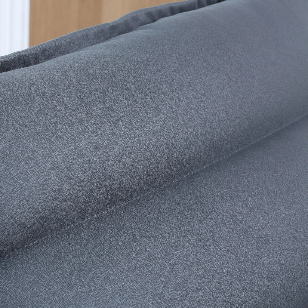 Poltrona girevole reclinabile ¨C zephmum ¨C grigio scuro 62x70x95
