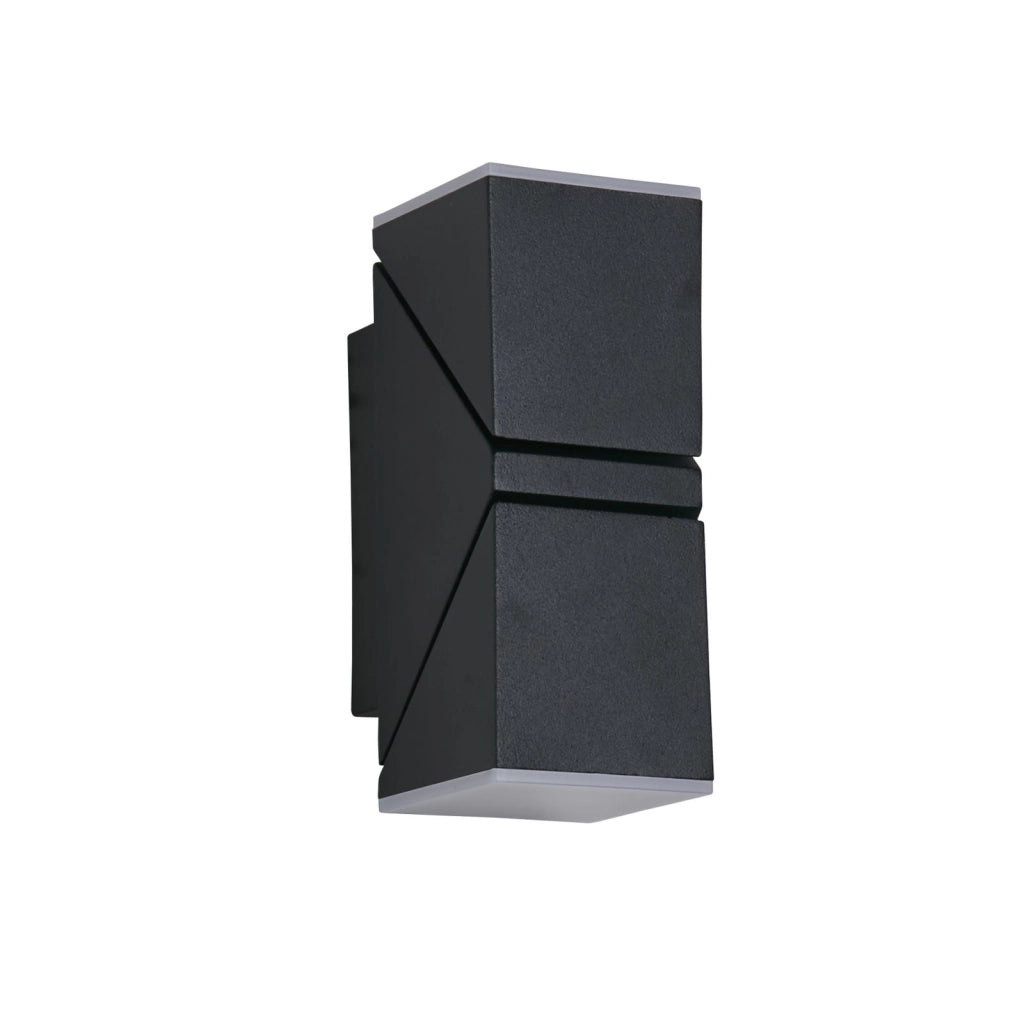 Lampada da parete esterna a LED Montana, nera