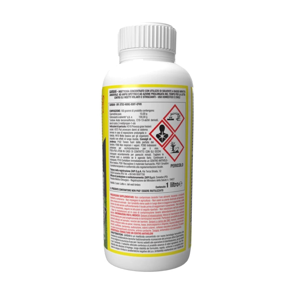 Insetticida concentrato Zapi 1 L contro zanzare mosche zecche pulci blatte formiche ampio spettro e azione prolungata