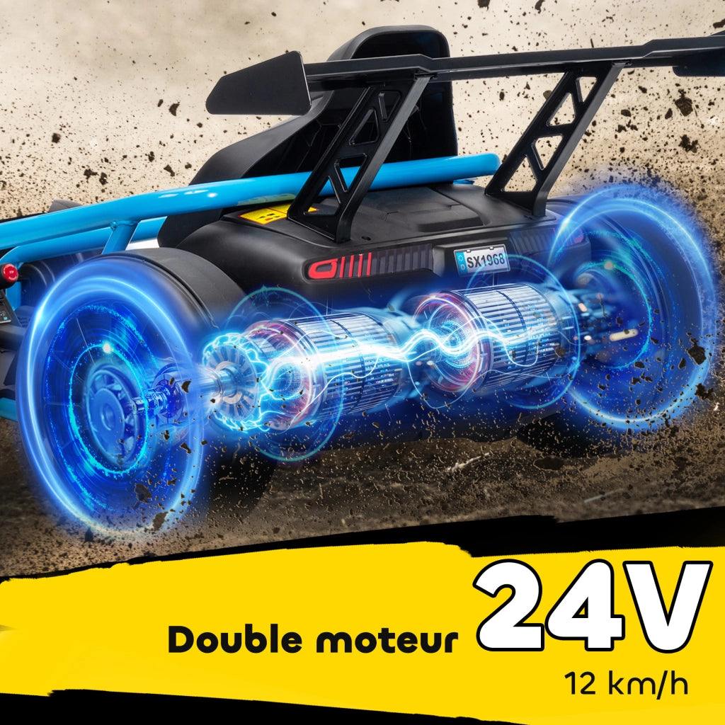 GoKart elettrico per bambini ¨C Minimal ¨C 119x77x54 blu