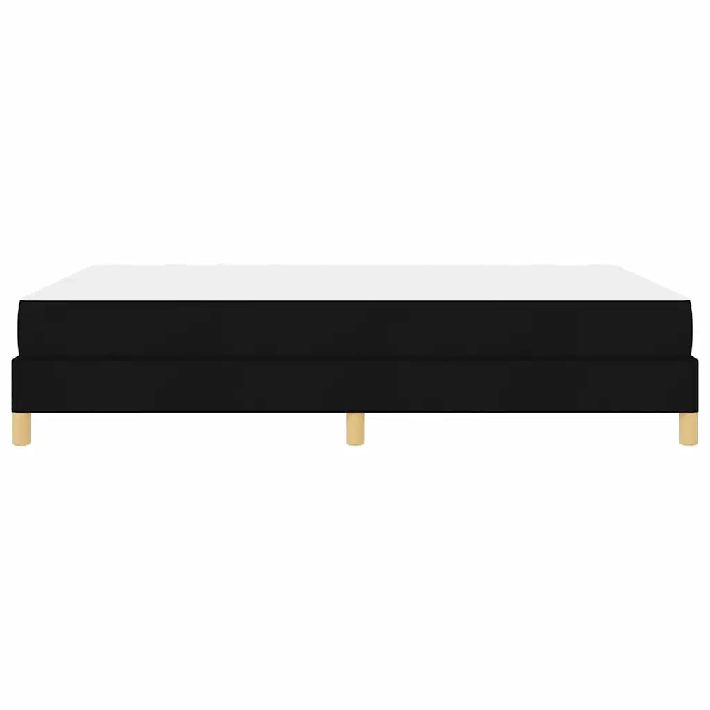 Letto a molle con materasso Nero 140 x 190 cm Tessuto 3398565