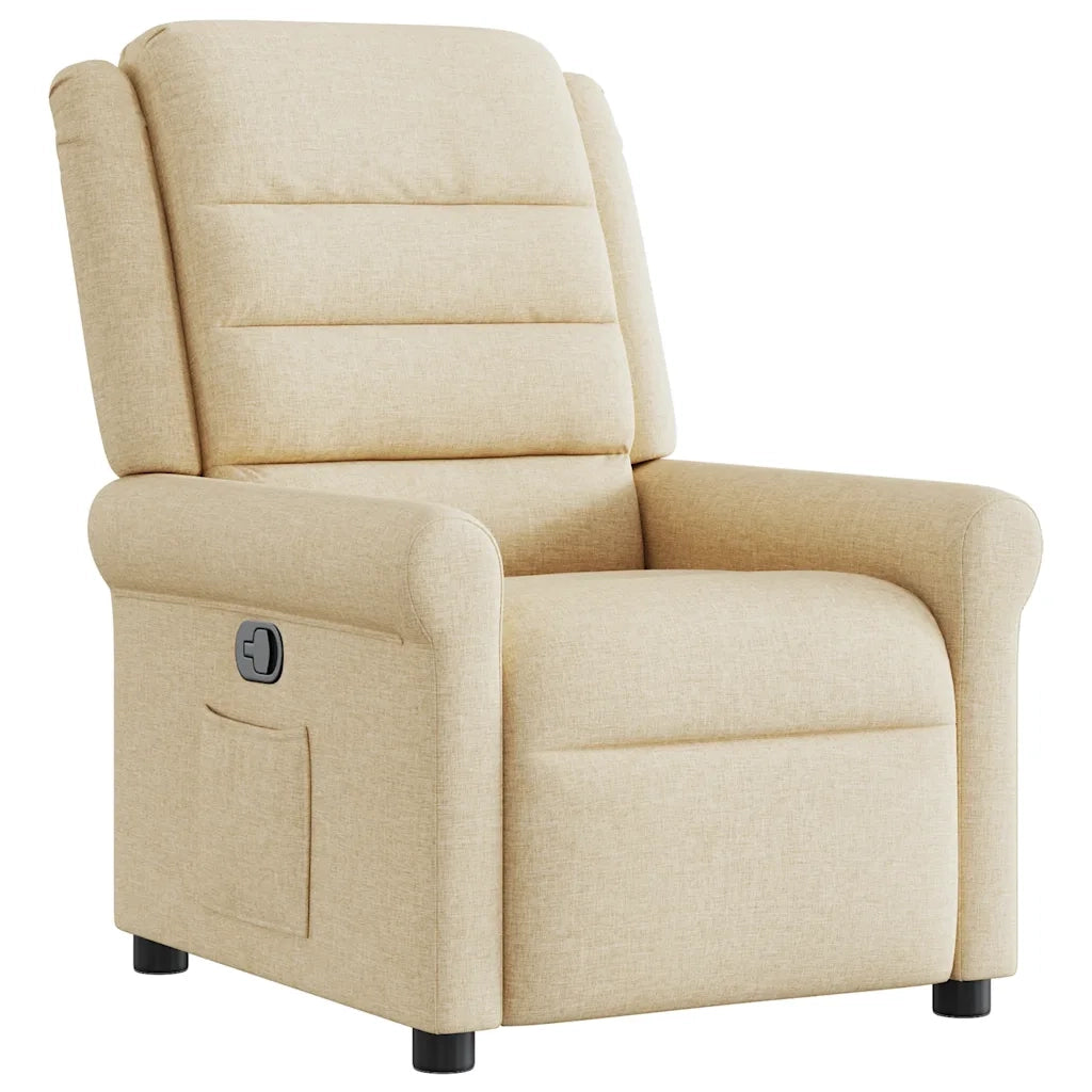 Poltrona Reclinabile in Tessuto Crema 4015644