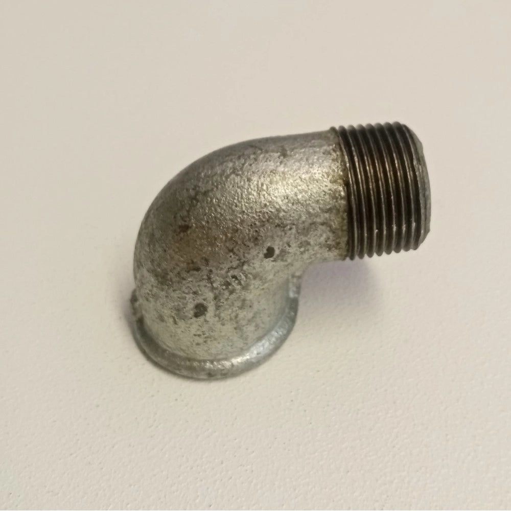 Raccordo mf 1/2'' - 2pz gomito zincato curva di ghisa malleabile