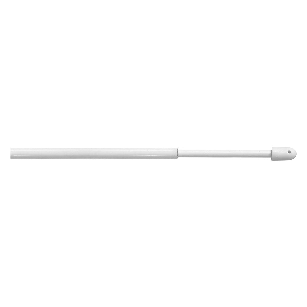 STANGHETTA TONDA A VITE 'BERLINO' Ø 13 mm. - cm 150 > 200 - bianco - blister 2 pz  - ERREBI