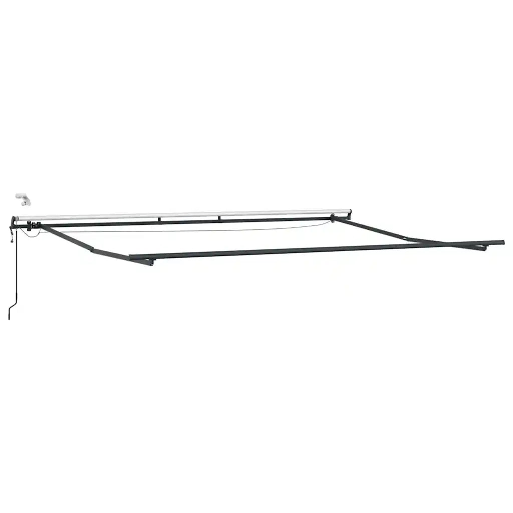 Tenda Retrattile Automatica LED Antracite e Bianco 400x300 cm 3310233