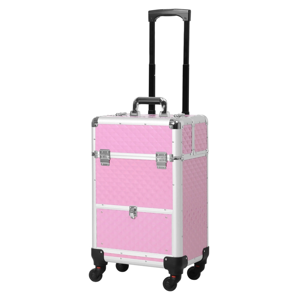Valigia Trucco Professionale ¨C Zephmum ¨C Rosa 34x25x62 cm