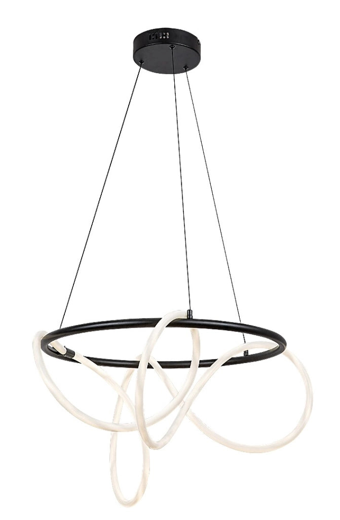 Lampada a sospensione LED Rabalux Montema nera 54W