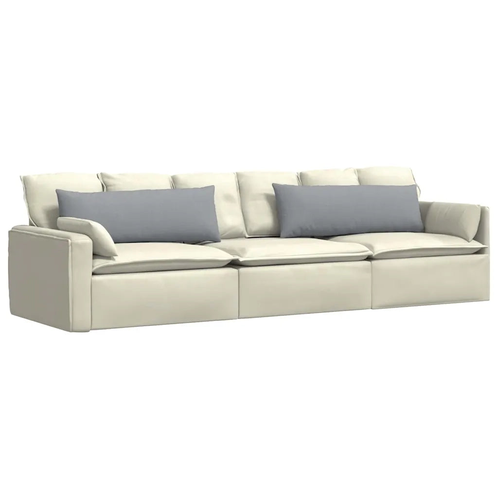 Cuscini da Divano 2 pcs Grigio chiaro 120 x 40 cm Tessuto 42013782