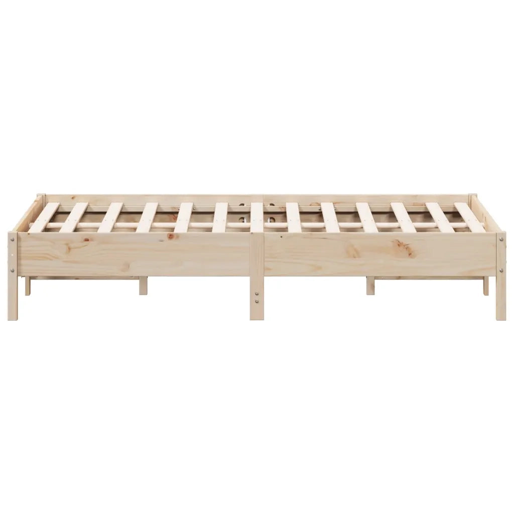 Letto senza Materasso-Struttura Letto 150x200 cm in Legno Massello di Pino 101036