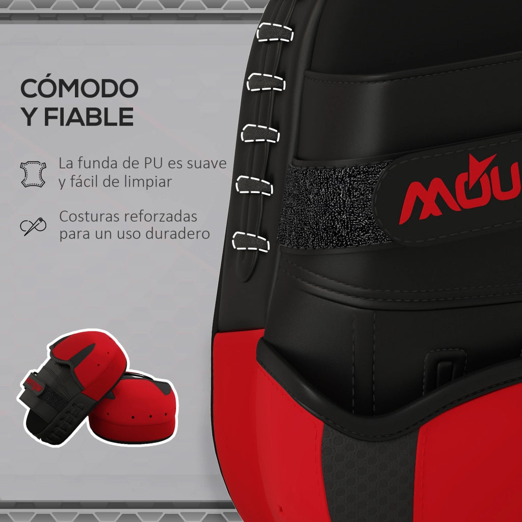 Manopla da Boxe MMA Muay Thai Curva ¨C Minimal ¨C Rosso