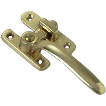 MANIGLIA DA BLOCCO   Dx - Ottone lucido