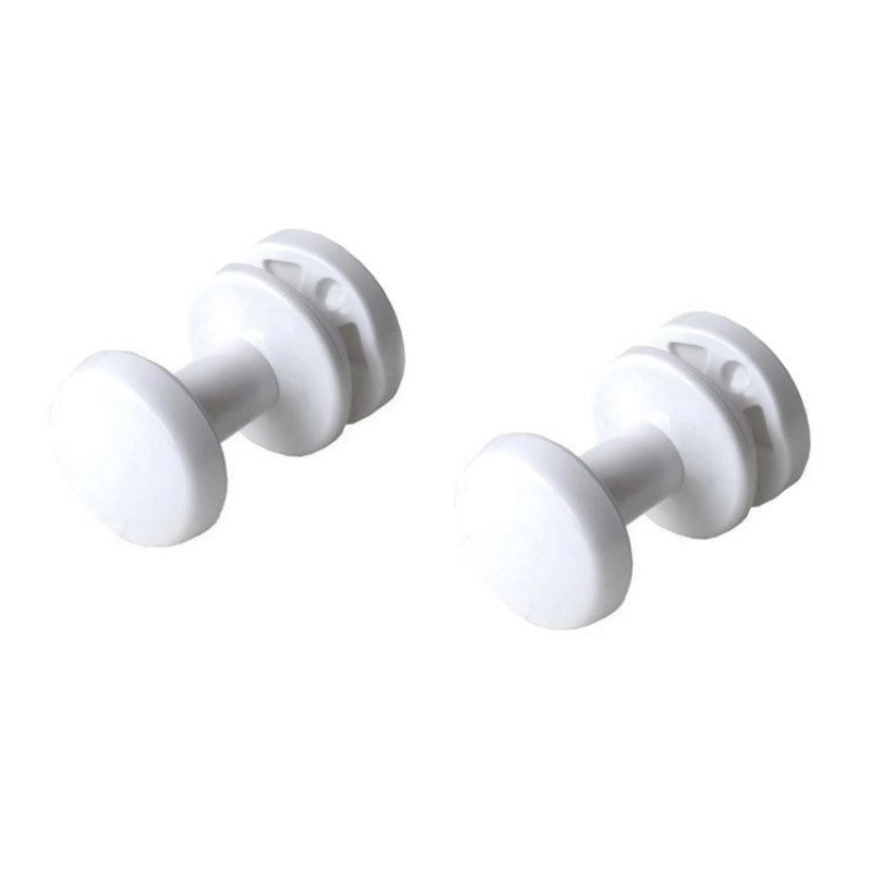 COPPIA APPENDINI PER TERMOARREDO- Bianco- ERCOS- pezzi 1