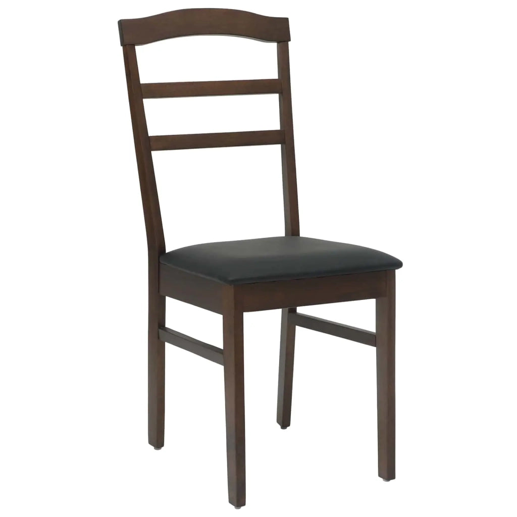 Sedia da pranzo 2 pcs Marrone chiaro e nero