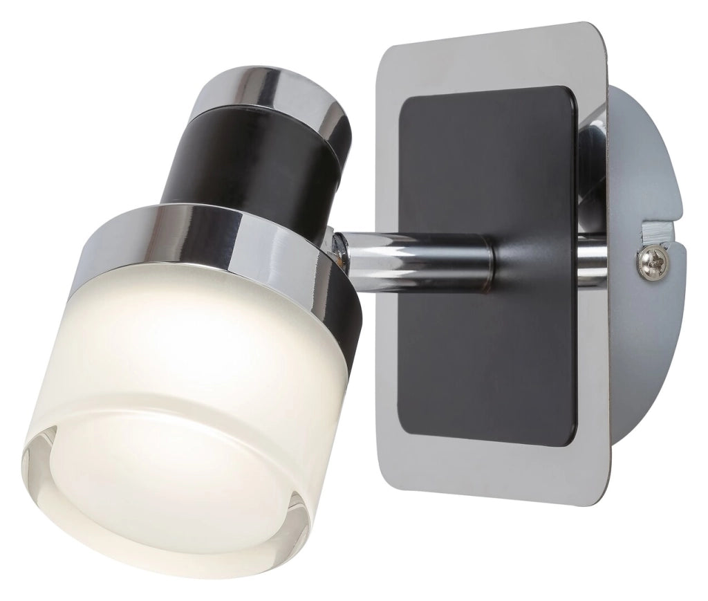 Applique bagno moderna LED 5W nera IP44 Harold Rabalux