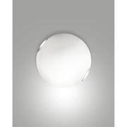 Fox Plafoniera D30 Bianco 1 Luce Cromo Metallo Collezione FOX Ideale per Ambienti Moderni