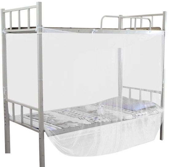 Ospedale per 4 angoli - Portatile - Leggero - Ripiegabile - Montaggio rapido - Protezione 360 gradi - Disegno di rete fina - Insetticida