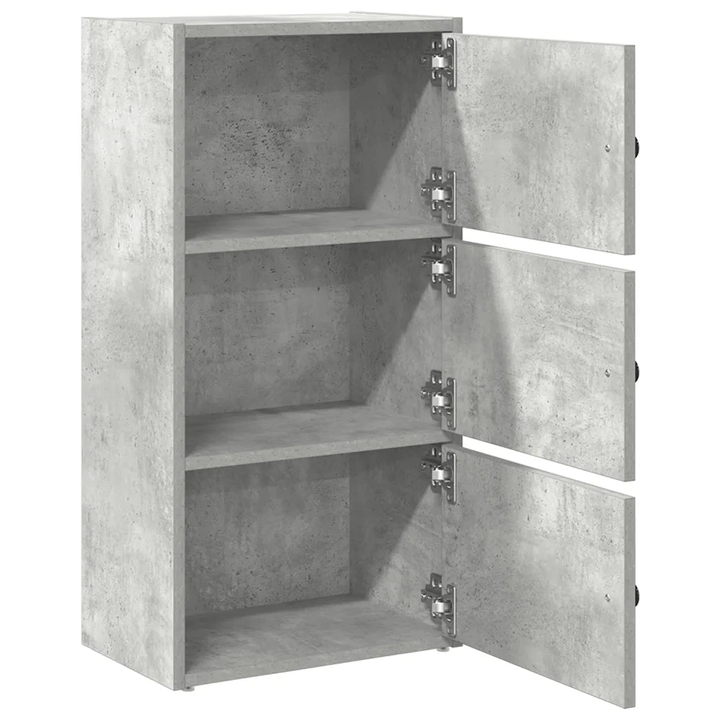 Libreria Grigio Cemento 40x24x77 cm in Legno Multistrato 860367