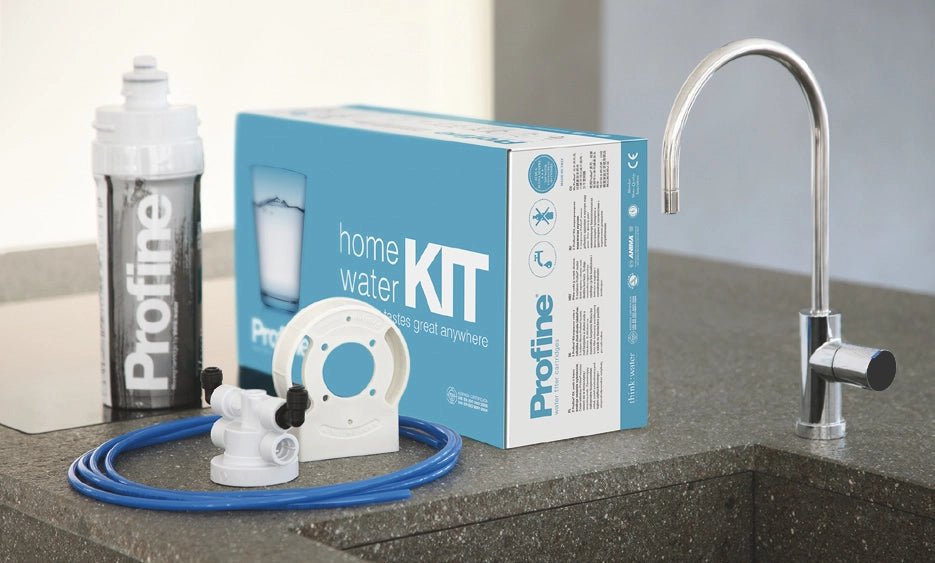 Kit MIcrofiltrazione Sotto Lavello 0,5 Micron Antibatterico Depuratore Acqua Profine Silver Small 3lt/min