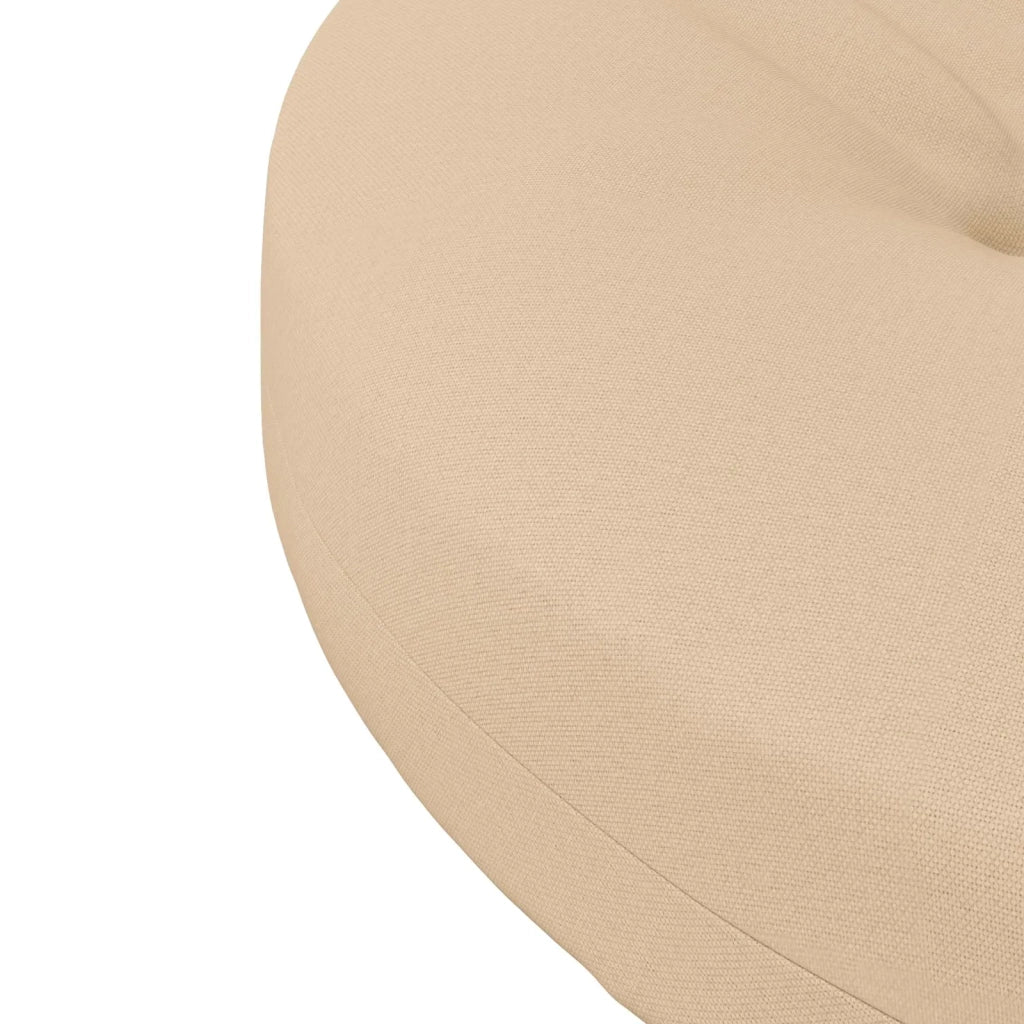 Cuscini per Sedia in 4 Pezzi 4 pz 100% Poliestere Crema 945321