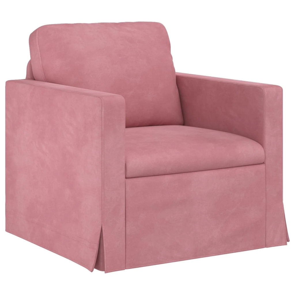 Set di divani 2 pcs Rosa 198 x 78 x 80 cm Velluto 3407599