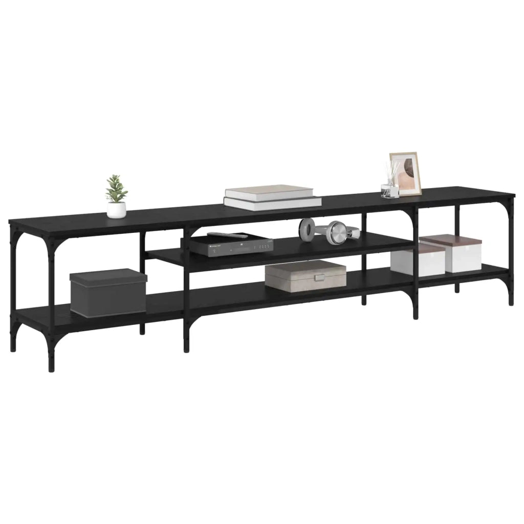 Mobile TV Rovere Nero 201 x 35 x 45 cm 881309