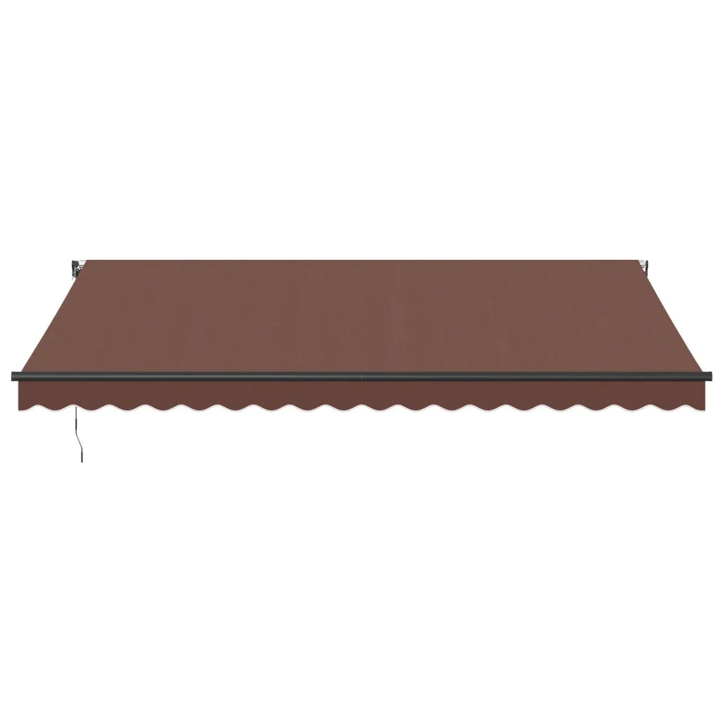 Tenda da Sole Retrattile Automatica con LED Marrone 450x350 cm 3215410