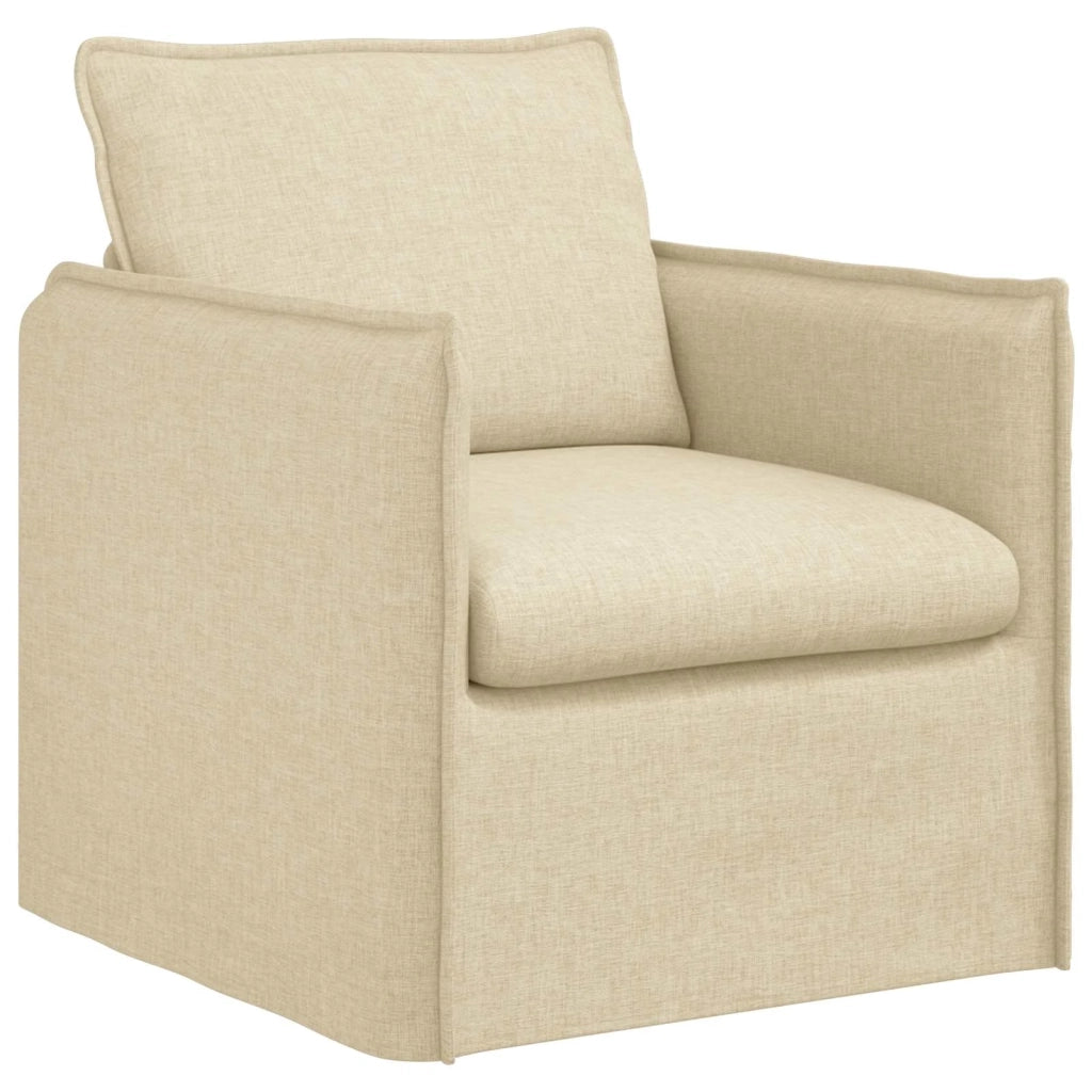 Set di divani 2 pcs Crema 156 x 82 x 85 cm Tessuto 3407572