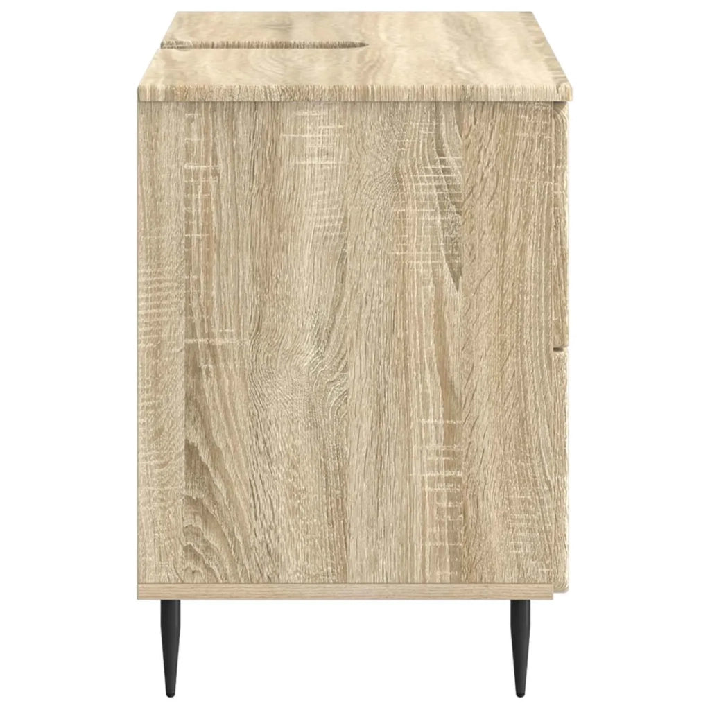 Armadio per Lavabo da Bagno ZWOLLE Rovere Sonoma 896357