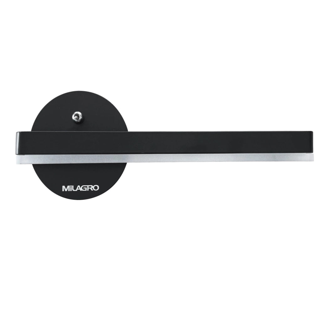 Applique Sydney ML6348 LED 6W 4000K nero/bianco Milagro