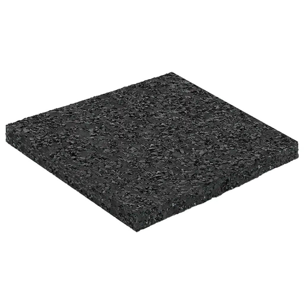 Pad per patio in granuli di gomma Nero 9 x 9 x 0,6 cm Gomma 42027231