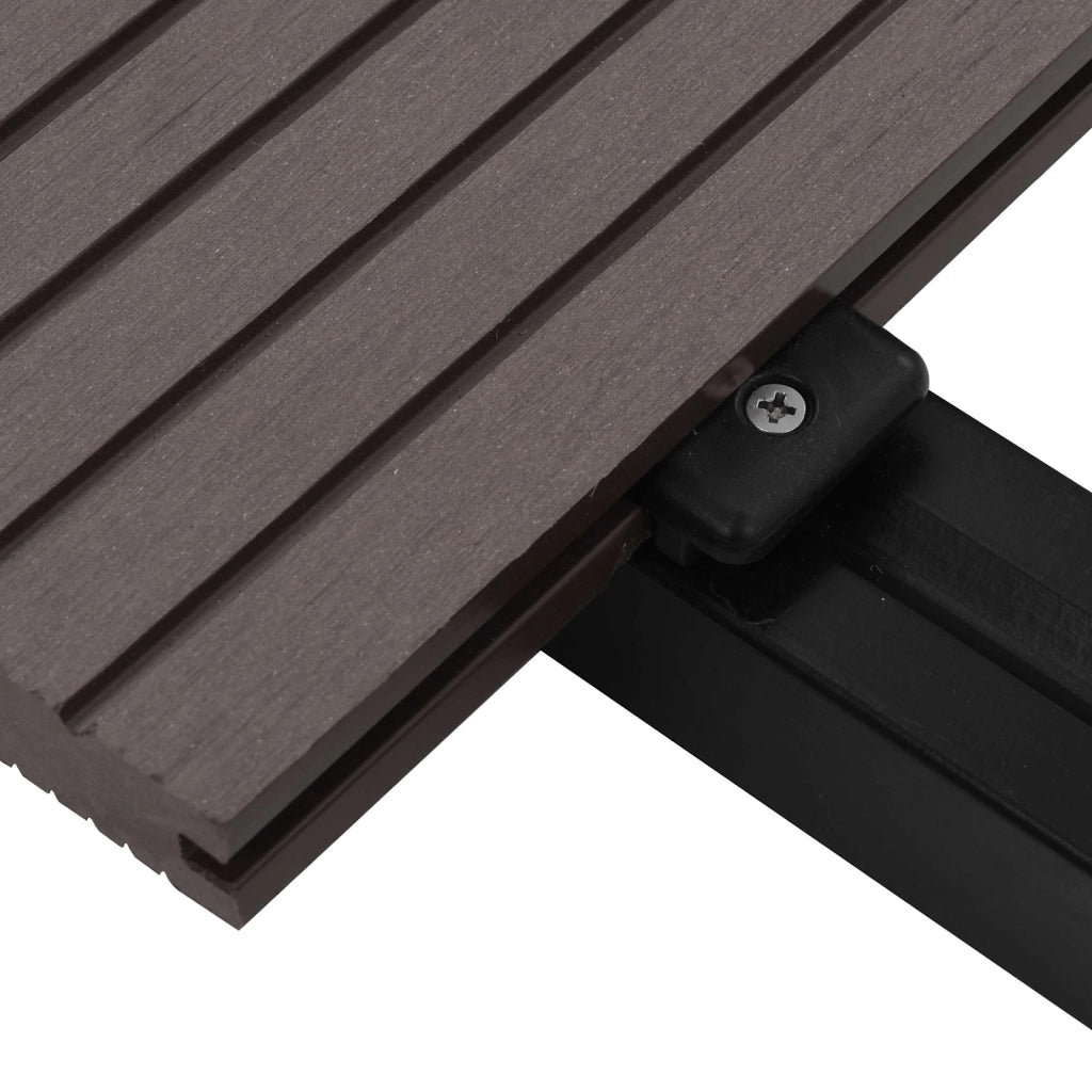 Pavimento da Deck 90 pcs Marrone Scuro WPC 3444757