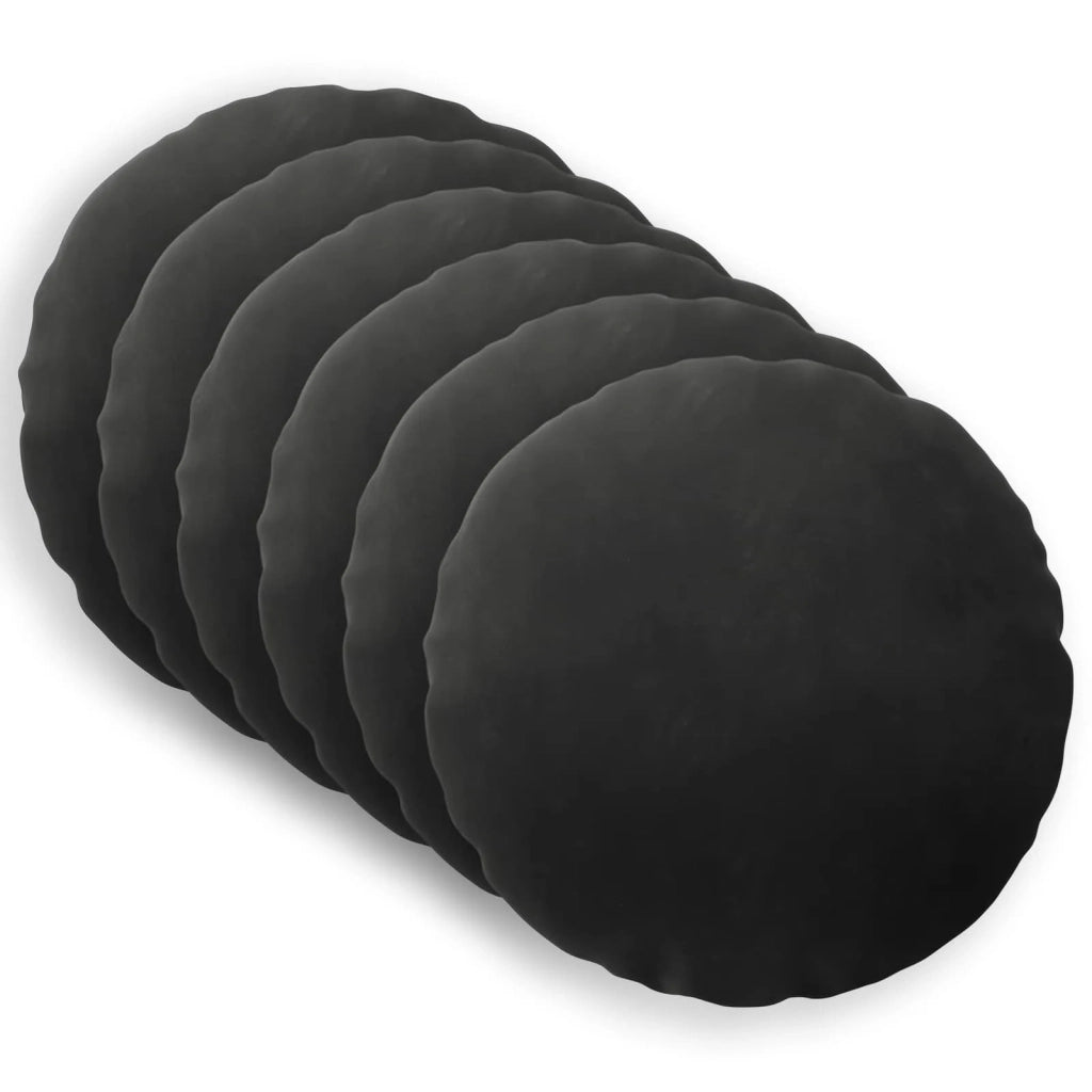 Cuscino con cuscino HEERLEN 6 pz Nero Velluto 928700