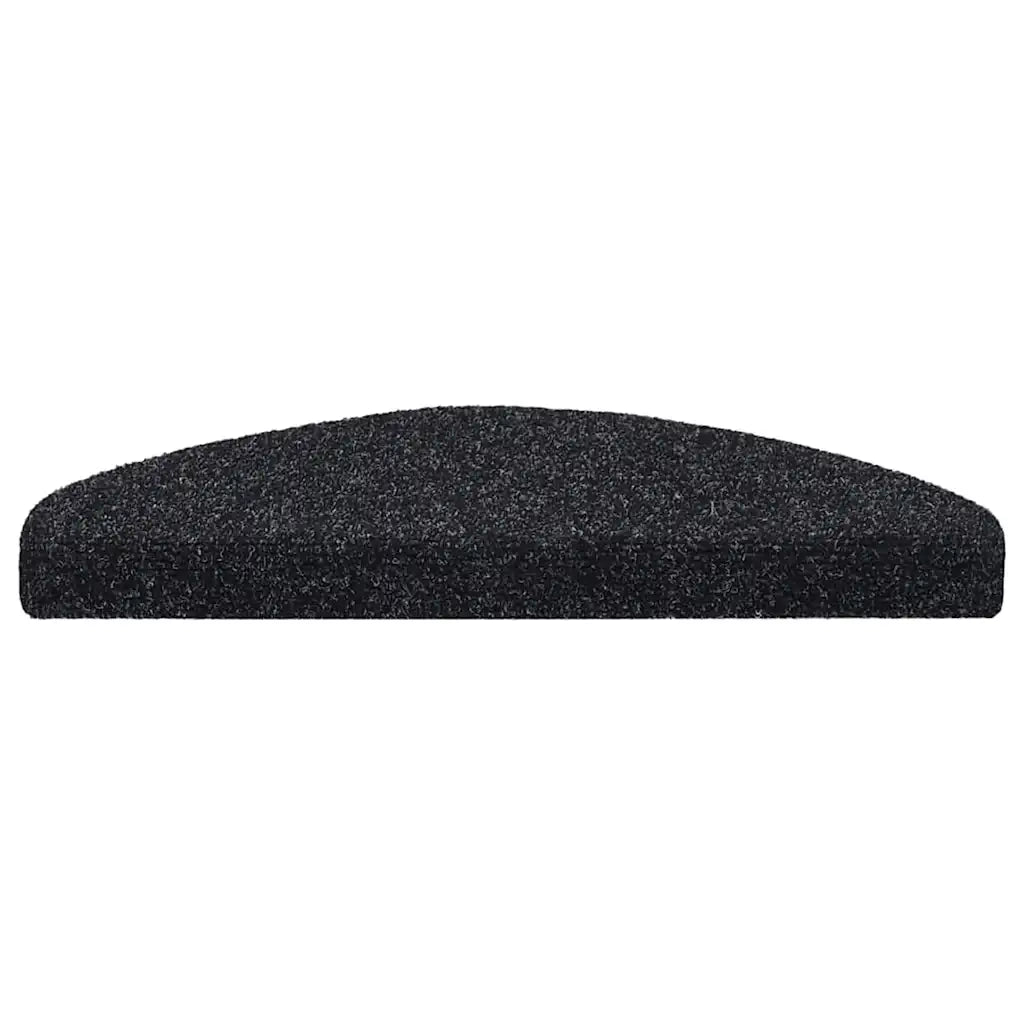 Tappetini per scale autoadesivi 20 pz 65x21x4 cm neri semicircolari grandi 3365645