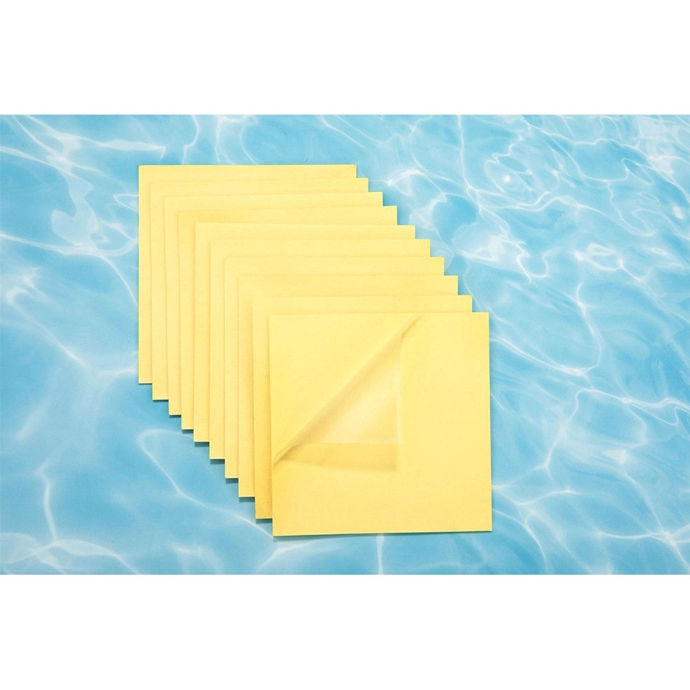 Trade Shop - Kit 10pz Toppe Di Riparazione Autoadesive Per Piscine Resistenti All'acqua 62091 -