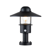 Lampada esterna basamento sensore nera E27 60W Elstead