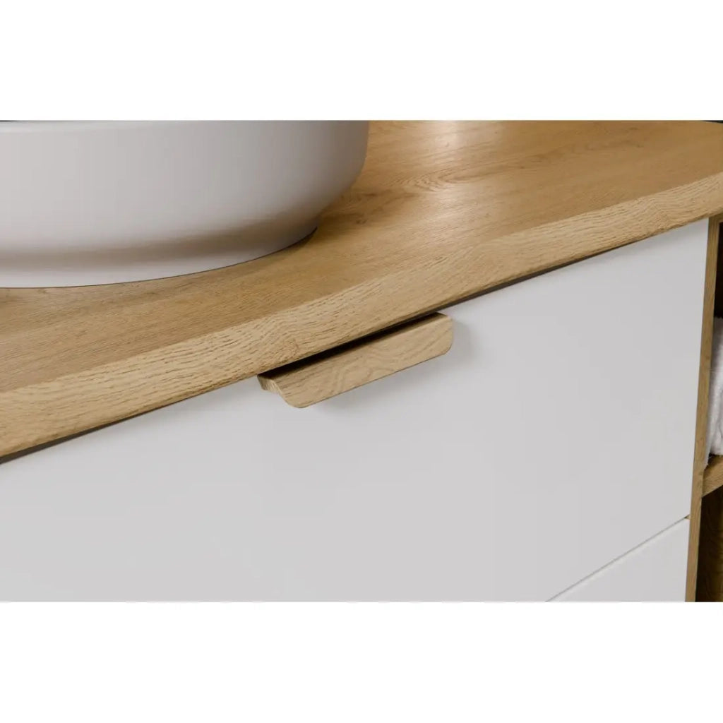 Mobile sottolavabo OSTER 60 cm bianco opaco sospeso con 2 cassetti