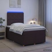 Letto box spring con materasso Marrone Scuro 120 x 200 cm 3455332