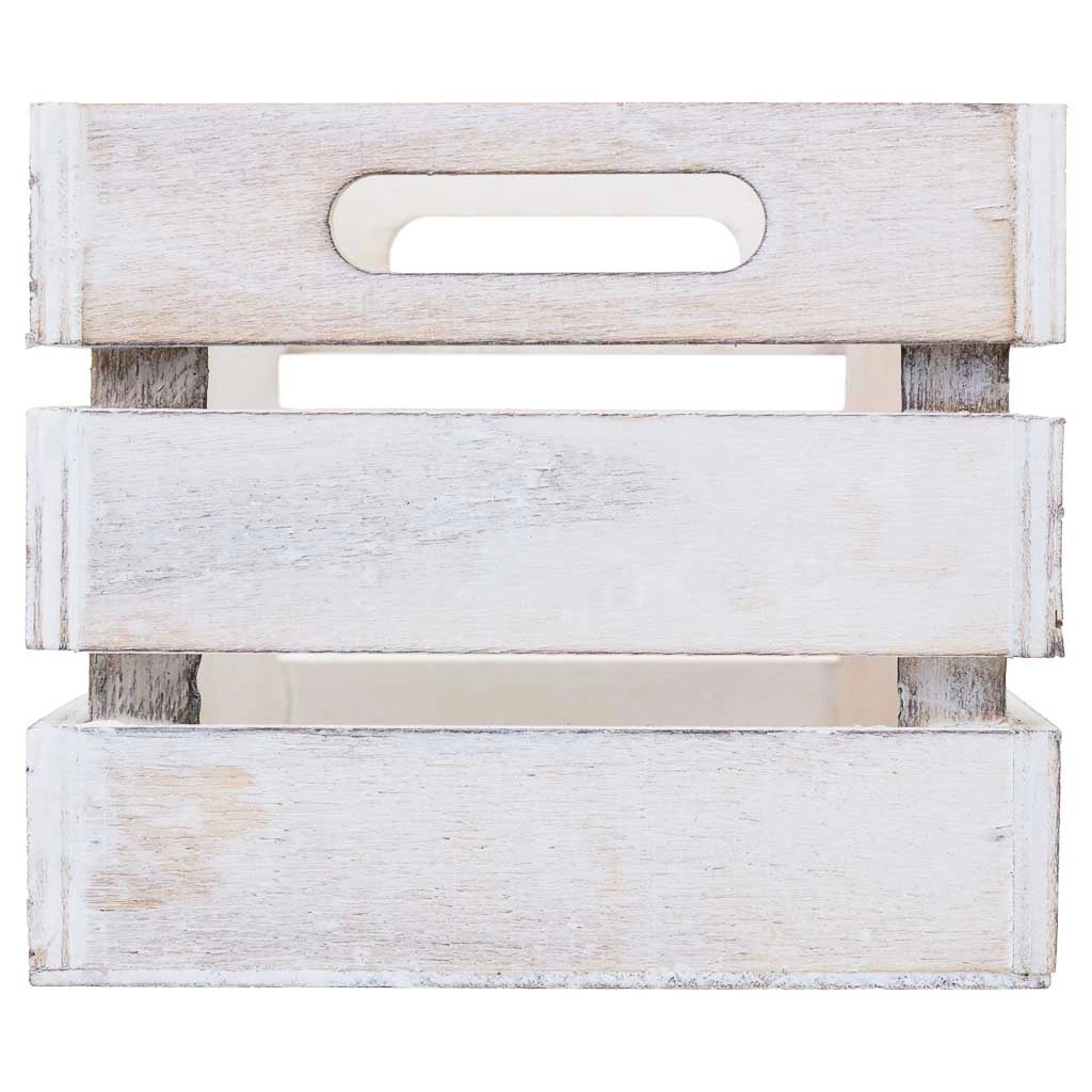 Cassetto in legno bianco 18x12x10h cm